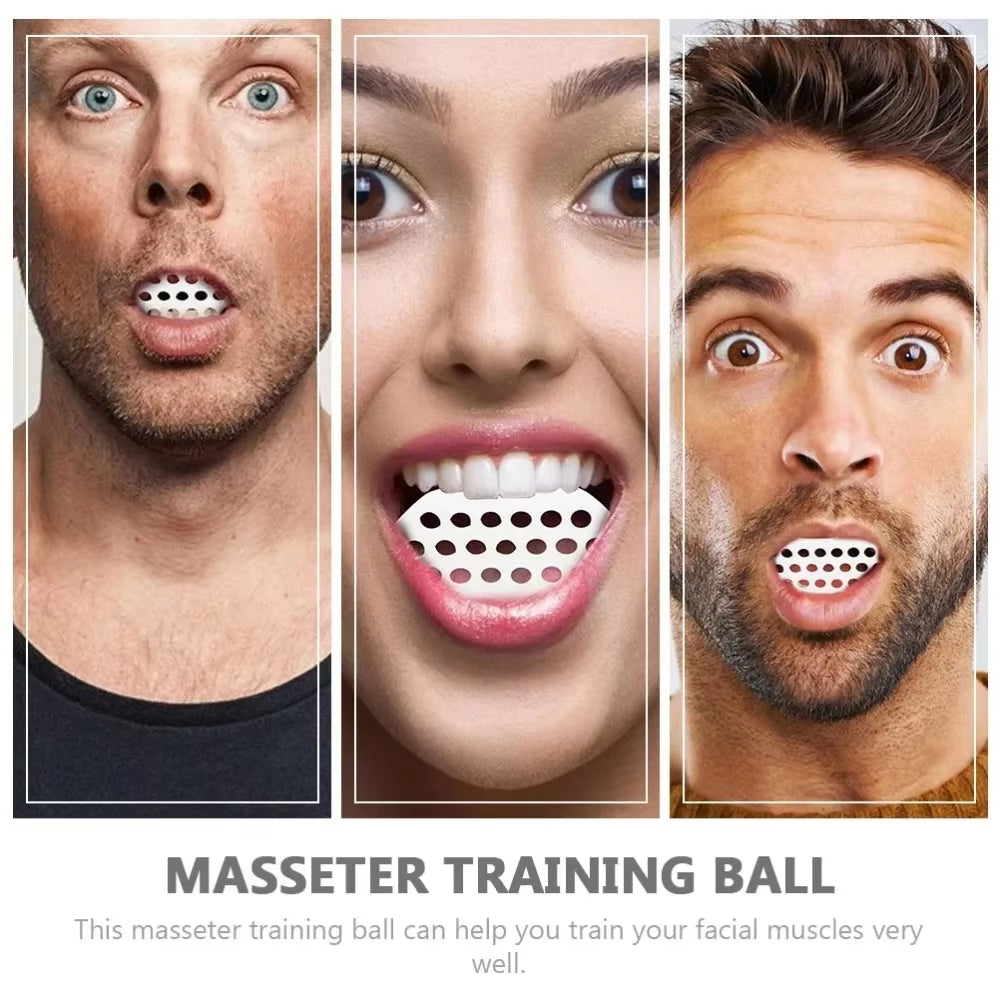 Jaw Exerciser Ball Facial Jaw Muscle Toner Trainin Fitness Anti-Aging Food-Grade Silica Face Chin Cheek Lifting Slimmin