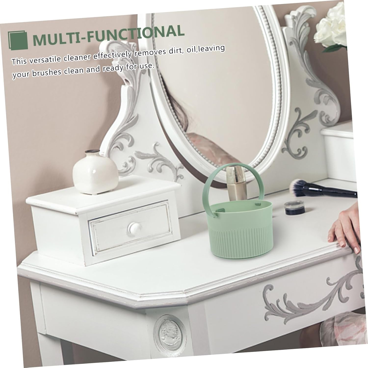 Silicone Scrubber Makeup Brush Cleaner Bowl Facial Cleanser Brush Tool