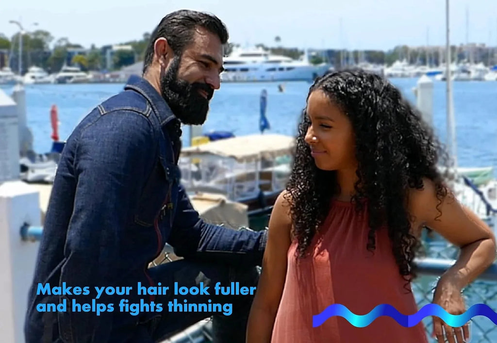 Blackbeard Seaspray Hair Energizer - Men'S Hair Serum Spray with Biotin and Caffeine, Volumizer for Thicker, Fuller Hair, Hair Thinning Treatment, 2.1 Fl Oz. (60 Ml)