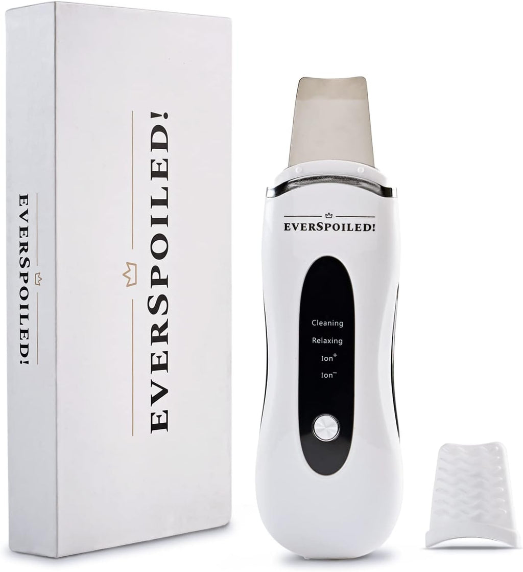 Skin Scrubber Face Spatula – Gentle Cleaner Skin Spatula/Pore Cleaner Tool - Face Spatula Blackhead Remover 4 in 1 – Pearl White